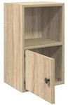 VidaXL Wandregale Biblioth&egrave;que Bois d'ing&eacute;nierie Marron 31x24x52 cm