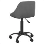 VidaXL St&uuml;hle Chaise de bureau Velours Gris fonc&eacute;