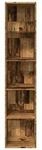 VidaXL Wandregale Biblioth&egrave;que Bois d'ing&eacute;nierie Marron 40x30x189 cm