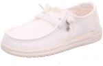 HEYDUDE Sneaker Schnuerschuhe Wendy Frayed Canvas Snow White HD45203-1WQ