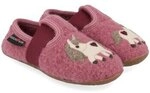Haflinger Pantoffeln Kinder Everest Unicorn 483144-130 heather rose Wollwalk