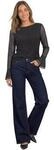Street One Blusen Printed mesh shirt w.volant sleeves 326072
