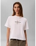 Calvin Klein Jeans T-Shirt Ss Boxy Hand Drawn M