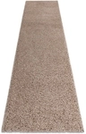 Rugsx Teppiche Teppich, L&auml;ufer SOFFI shaggy 5cm beige - 70x300 cm