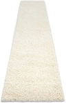 Rugsx Teppiche Teppich, L&auml;ufer SOFFI shaggy 5cm creme - 70x300 cm