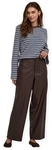Only Hosen Neli Faux Barrel Trousers - Chocolate Torte