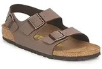BIRKENSTOCK Flache Sandalen Milano in Braun, 43