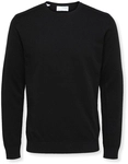 Selected Pullover Noos Berg Crew Knit - Black