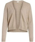 Vila Damenmantel Ril Short Cardigan - Natural Melange