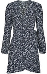 Only Kurze Kleider ONLCARLY L/S WRAP SHORT DRESS