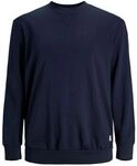 Jack & Jones Kapuzensweaters 12182567 BASIC CREW-NAVY BLAZER