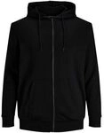 Jack & Jones Kapuzensweaters 12182493 BASIC SWEAT ZIP-BLACK