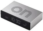 Lexon Uhren Radio-r&eacute;veil Flip Premium Alu aluminium