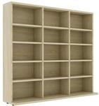 VidaXL Wandregale Armoire &agrave; CD Bois d&rsquo;ing&eacute;nierie Marron 102x23x89,5 cm