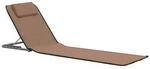 VidaXL Transats Ensemble de 2 tapis de plage pliables marron