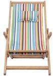 VidaXL Gartenst&uuml;hle Chaise pliable de plage Multicolore
