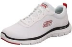 Skechers Halbschuhe Schnuerschuhe sneakWeissSwRot 232229 WBKR