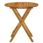 VidaXL Table &agrave; manger de jardin pliable en bois d'acacia marron