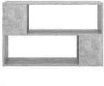 VidaXL Wandregale Biblioth&egrave;que Bois d'ing&eacute;nierie Gris b&eacute;ton 100x24x63 cm
