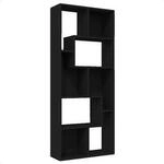 VidaXL Wandregale Biblioth&egrave;que Bois d'ing&eacute;nierie Noir 67x24x161 cm