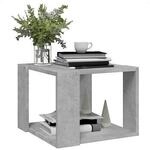 VidaXL Sofaecken, Podesttische Table basse Bois d'ing&eacute;nierie Gris b&eacute;ton...