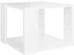 VidaXL Wohnzimmertische Table basse Bois d'ing&eacute;nierie Blanc 40x40x30 cm
