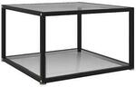 VidaXL Wohnzimmertische Table basse Transparent 60x60x35 cm Verre tremp&eacute;