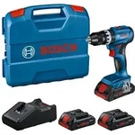 Bosch Prof. Set: Akku-Schlagbohrschrauber GSB 18V-45, 3x ProCORE18V 4.0Ah, L-Case