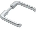HOPPE Dr&uuml;ckerpaar London 113, Aluminium Farbton: naturfarbig|T&uuml;rst&auml;rke min. -