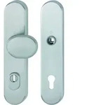 HOPPE Vollblatt Sicherheits-Wechselgarnitur E86G/3332ZA/3310,Langschild,ES...