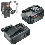 Bosch Starter-Set 18 V (1 x 6,0 Ah + Ladeger&auml;t AL 18V-44) Akku-Starter-Set 18V: 1 x