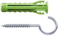 fischer Spreizd&uuml;bel SX Plus Green 6 x 30 RH mit Rundhaken; mit Haken