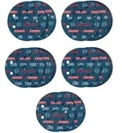Bosch EXPERT O780 Foil Schleiffolien Set, 125 mm, G60/G80/G120/G180, G240, 55-tlg.