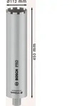 Bosch PRO Core Cutter wet, 112 x 450 mm, 1 1/4" UNC Ausf&uuml;hrung: 112 x 450 mm,...