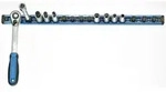 GEDORE Steckleiste f&uuml;r 16St&uuml;ck Steckn&uuml;sse 1/2"-4kant 580mm