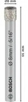 Bosch PRO Ceramic dry Bohrer, 8 x 66 mm Durchmesser (D) mm: 8|Arbeitsl&auml;nge (L1) mm: