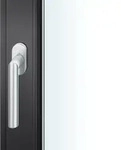 FSB Fenstergriff 34 1076, Standard, oval,Vierkant 7/24-38, edelstahl matt