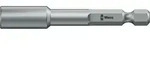 Steckschl&uuml;ssel-Einsatz 1/4&prime;&prime;, 50 mm lang, metrisch, Wera Schl&uuml;sselweite: 8 mm