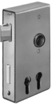 AMF Schlosskasten 140D-40ZW f&uuml;r zwei Profilzylinder, blank