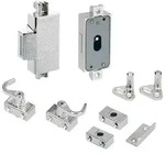 Hettich Drehstangenschloss, D15,Metall,vernickelt zum Anschrauben,F&uuml;r Stangen &Oslash; 6mm