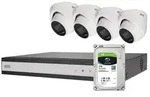 ABUS Komplett-Set mit 4 analogen Mini-Dome-Kameras + Rekorder Ausf&uuml;hrung: