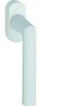 HOPPE Fenstergriff Hamburg 0700L/U26, Standard, oval,7/32-42, Farbton: verkehrswei&szlig;