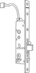 GEZE PA-Einsteckschloss IQ Lock EL Set,PZW 92/9,Dornma&szlig; 35 mm,Flachstulp 24x270
