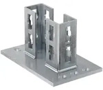 fischer Sattelflansch PSF 124 Material: Galvanisch verzinkter Stahl|F&uuml;r Profil: 62D