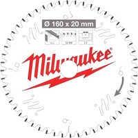 TTI 4932471292, TTI Milwaukee Kreiss&auml;geblatt 160/20 mm Z52 Flachtrapezzahn Holz/Alu