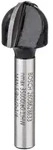 Bosch Hohlkehlfr&auml;ser, 1/4-Zoll, R1 8 mm, D 15,9 mm, L 12,3 mm, G 45 mm Ausf&uuml;hrung: