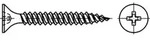REYHER 89151 Stahl CE phosphatiert Schnellbauschrauben CE mit Trompetenkopf m.