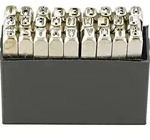 Schlagbuchstaben-Satz, 27-teilig (A&ndash;Z), TURNUS Schrifth&ouml;he: 8 mm