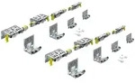Hettich Faltt&uuml;r-Laufteilset TopLine XL, T&uuml;rgewicht max.: 80 kg, TS 22-30,