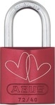 ABUS Vorh&auml;ngeschloss 72/40 Love Lock Farbe: Doppelherz schr&auml;g